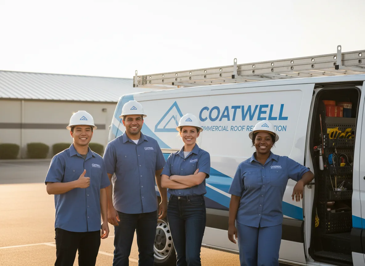 Commercial roof coating company in Smiley, TX